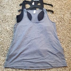 NWT (2) 90 Degree by reflex exercise tank tops